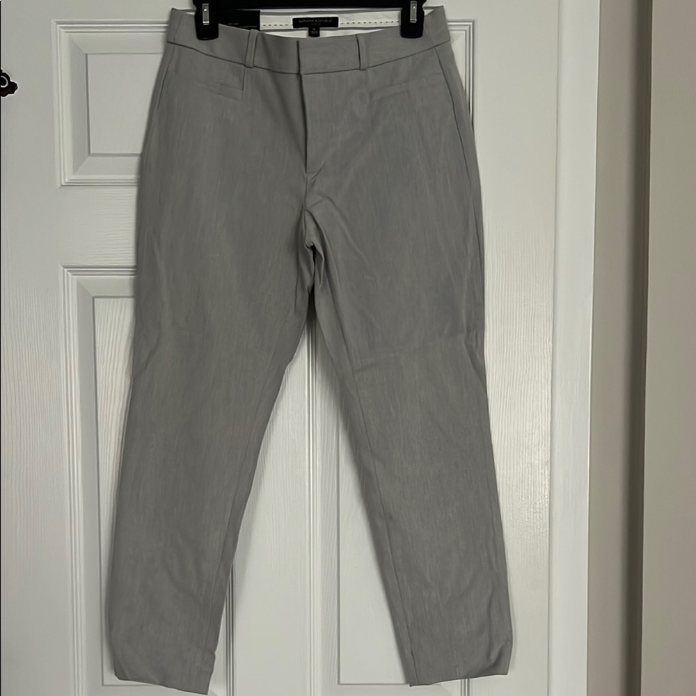 NWT Banana Republic Dove Gray Pants - Mid-Rise Sloan Slimming Bi-Stretch